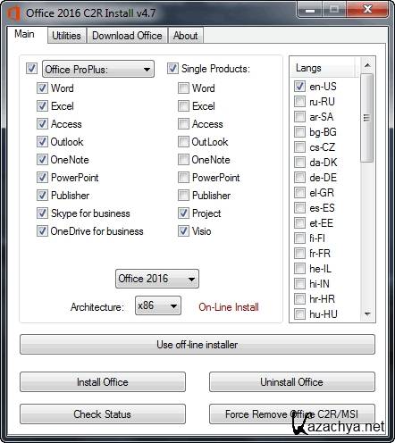  Office 2013-2016 C2R Install 4.7
