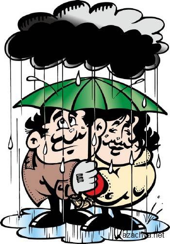 Дождь, люди под дождем (векторные отрисовки) Дождь, люди под дождем (векторные отрисовки)