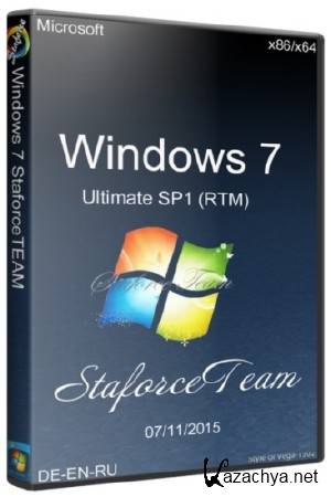 Windows 7 Build 7601 Ultimate SP1 RTM 07.11.2015  StaforceTEAM (x86/x64/DE/EN/RU)