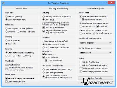 7+ Taskbar Tweaker 5.1 Portable 