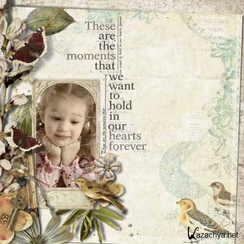 Винтажный скрап-набор - Давно минувших дней Винтажный скрап-набор - Давно минувших дней