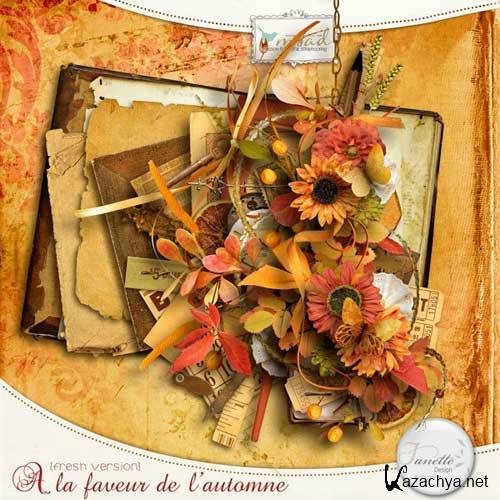 Осенний скрап в винтажном стиле - A la Faveur de l'Automne 