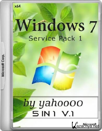 Windows 7 SP1 x64 5in1 by yahoo00 v.1 (RUS/2016)
