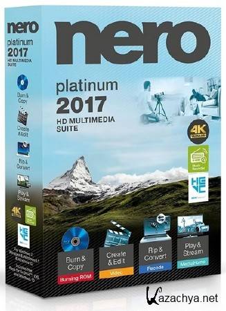 Nero 2017 Platinum 18.0.06100 + Content Pack ML/RUS