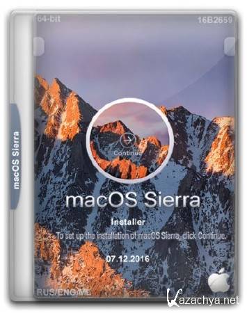 macOS Sierra 10.12.1 Installer (2016/RUS/ML)