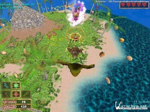 Пакман 3D. Приключения Сладкоежки / 3D PacMan: Cake Fury (2002) PC