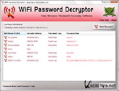 WiFi Password Decryptor 6.5