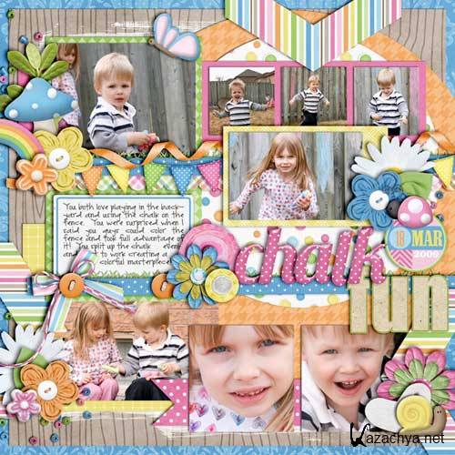 Детский скрап-набор - Гномы садовники Детский скрап-набор - Гномы садовники