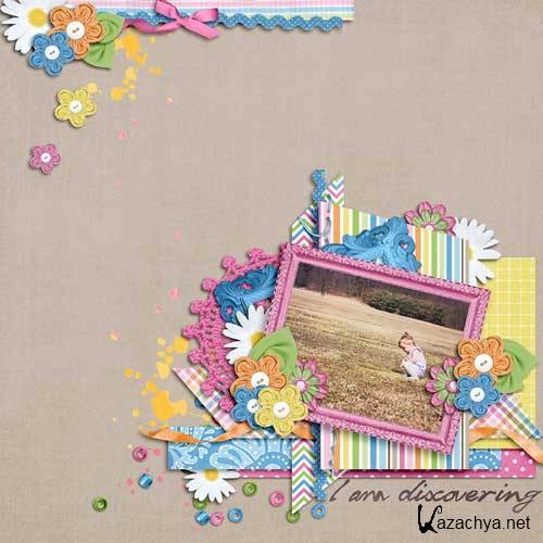 Детский скрап-набор - Гномы садовники Детский скрап-набор - Гномы садовники