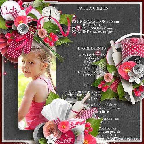 Цветочный скрап-набор - Sweet Cooking Цветочный скрап-набор - Sweet Cooking