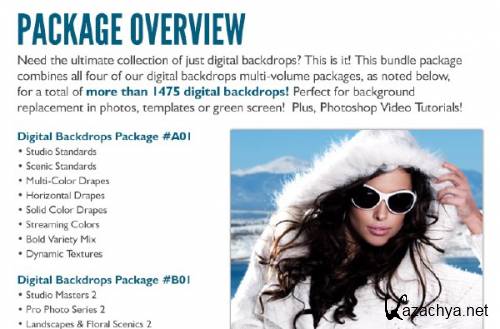 PhotoBacks - 25 Volume Digital Backdrops Bundle