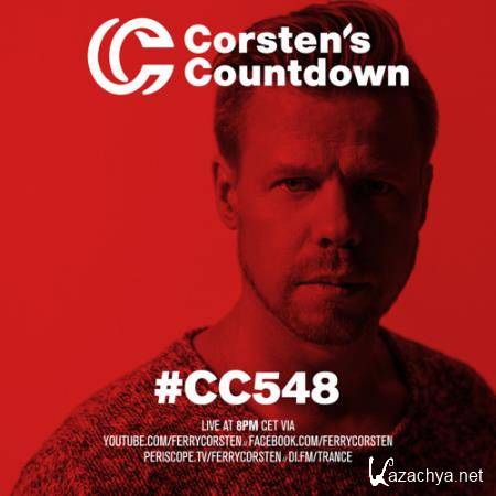 Ferry Corsten - Corsten's Countdown 548 (Yearmix 2017) (2017-12-27)