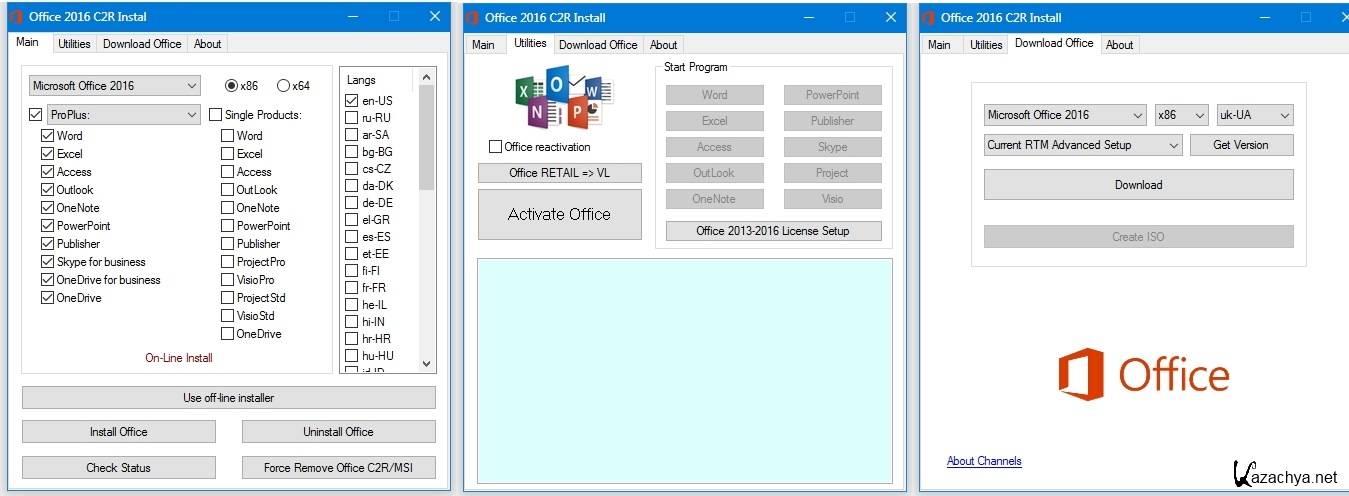 Office 2013-2019 c2r install v6.7. C2r install. Office c2r install. C2r install Lite.