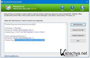 Password Recovery Bundle 2018 Enterprise Edition 4.6 DC 13.08.2018 ENG Password Recovery Bundle 2018 Enterprise Edition 4.6 DC 13.08.2018 ENG