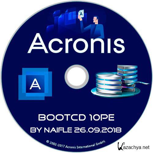 Acronis BootCD 10PE by naifle 26.09.2018 (x86/x64/RUS)