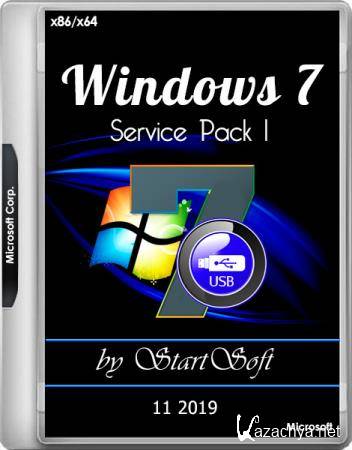 Windows 7 SP1 x86/x64 USB Release by StartSoft 11 2019 (RUS)
