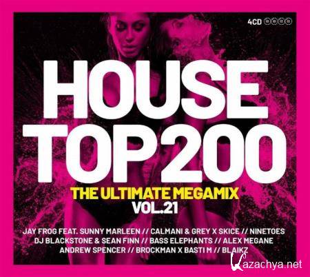 HOUSE TOP 200 MEGAMIX 2021 Vol. 21 [4CD] (2021)