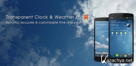 Transparent clock & weather Pro 5.4.1