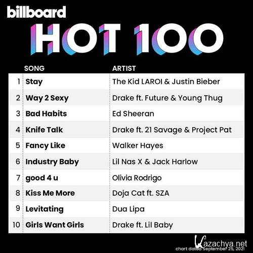 Billboard Hot 100 Singles Chart 25.09.2021 (2021)