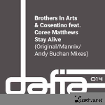 Brothers in Arts & Cosentino feat Coree Matthews - Stay Alive (2022)