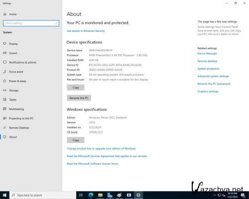 Windows Server 2022 LTSC Version 21H2 Build 20348.2227 (EN) (Updated January 2024)
