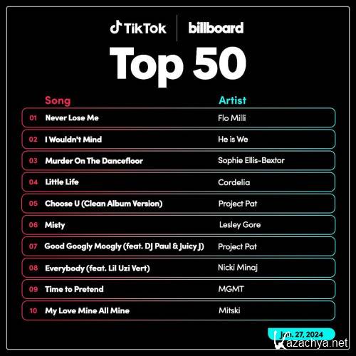 TikTok Billboard Top 50 Singles Chart 27.01.2024 (2024)