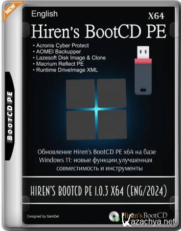 Hirens BootCD PE 1.0.3 x64 (ENG/2024)