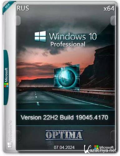 Windows 10 Optima Pro 22H2 19045.4170 x64 (Ru/2024)