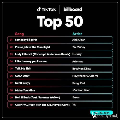 TikTok Billboard Top 50 Singles Chart 20.04.2024 (2024)