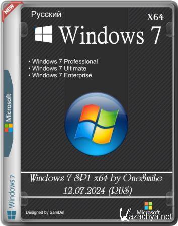 Windows 7 SP1 x64 by OneSmiLe 12.07.2024 (RUS)