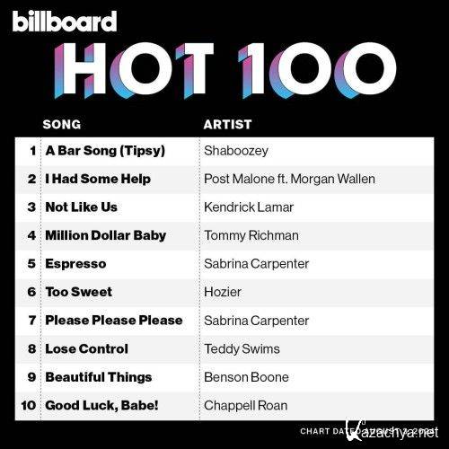 Billboard Hot 100 Singles Chart 03.08.2024 (2024)