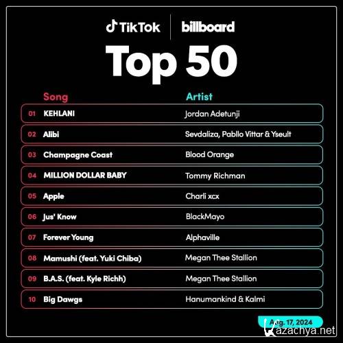 TikTok Billboard Top 50 Singles Chart 17.08.2024 (2024)