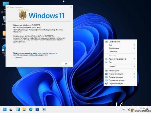 Windows 11 26100.1150_22261_22361.4037.Mod by SURASOFT ( 2024) (Ru/2024)