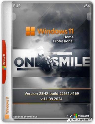  Windows 11 x64  by OneSmiLe (22631.4169) (Ru/2024)