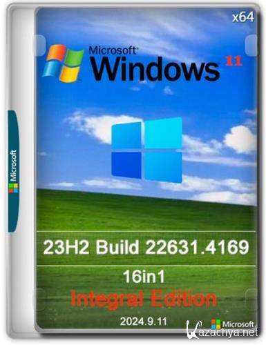 Windows 11 23H2.22631.4169 16in1 x64 by Integral Edition 2024.9.11 (Ru/En/2024)